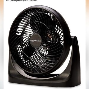 Amazon Basics 14inch Black Table Fan